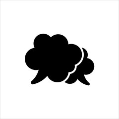 Speech Bubble icon. symbol of chatting, comment or message with trendy flat line style icon for web site design, logo, app, UI isolated on white background. vector illustration eps 10