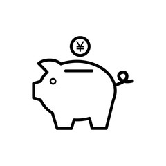 Piggy bank icon