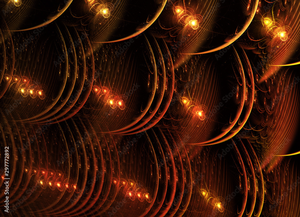 Poster abstract color dynamic background with lighting effect. fractal wavy. fractal art