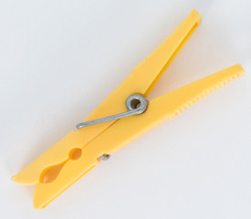 Plastic clothespins of different colors