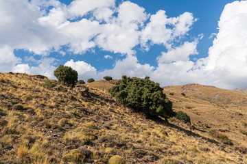 Fototapeta na wymiar High mountain landscape of Sierra Nevada
