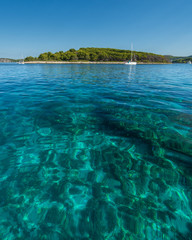 seascape hvar island croatia blue clear water relaxing swimming