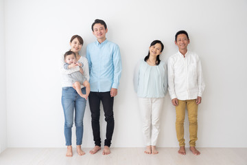 Obraz premium 家族 ファミリー