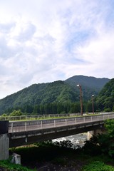 Fototapeta na wymiar 新潟県越後湯沢 立柄橋
