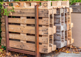 Holzpaletten für die logistische Lagerung