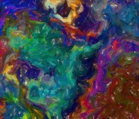 Surreal graphic fractal background. Creative design elements artwork. Digital modern art. Big size print pattern. Multicolored fantasy abstraction. Template for decor unusual production.