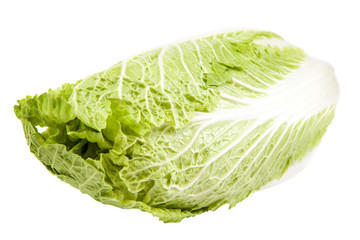 Fresh cabbage fruit isolated on white background