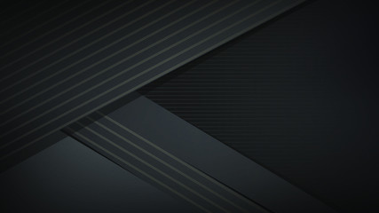 Black abstract background for web sites, covers, banners, flyers, headlines, landing pages, etc. Vector design.