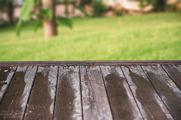 Fototapeta premium Empty wooden table background