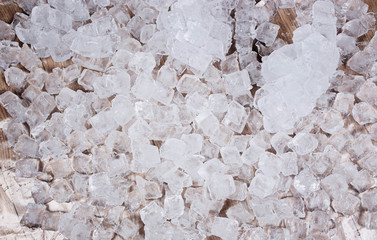 square pieces of ice, texture.