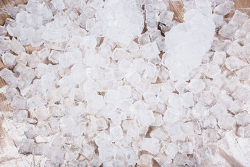 square pieces of ice, texture.