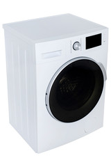 Isolated washing machine on a white background