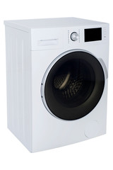 Isolated washing machine on a white background