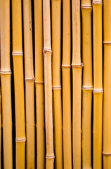 bamboo fence background, close up decorative old bamboo wood of fence wall background