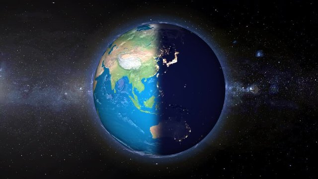 Day To Night Earth Long Exposure Asia