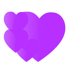 Valentine's Day. Colorful,multicolored  hearts. Vector illustration. Abstract. Love