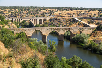 Naklejka premium Roman bridge in Spain