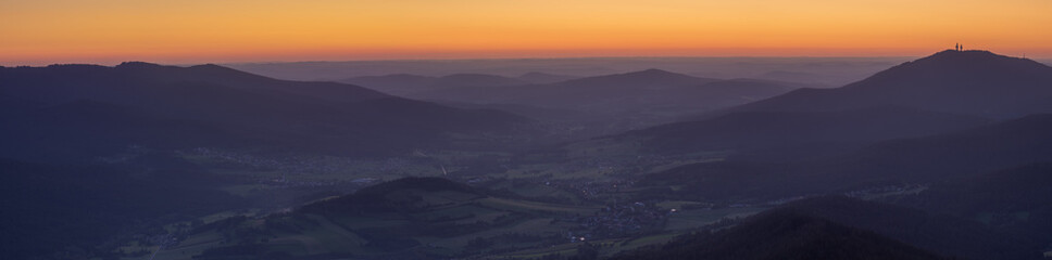 scenic view in bavarian forest