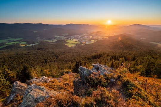 scenic view in bavarian forest