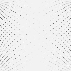 Dotted abstract form. Set of dotted abstract forms. Grunge halftone vector background in black and white colors. Distressed overlay texture. Abstract pattern with circles, waves and swirls.