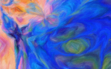 Surreal graphic fractal background. Creative design elements artwork. Digital modern art. Big size print pattern. Multicolored fantasy abstraction. Template for decor unusual production.