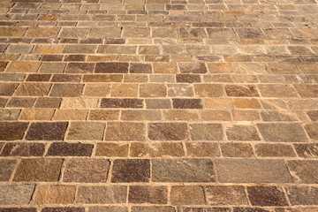 Detail of a wall with orange bricks. Useful for textures and patterns.