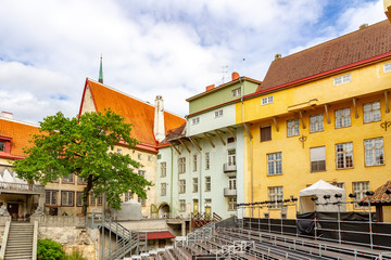 Tallinn city summer theatre in old town, Tallinn, Estonia
