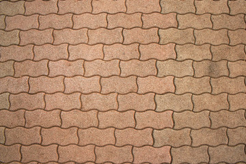 Detail of a wall with orange bricks. Useful for textures and patterns.