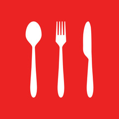 Besteck und Hintergrund