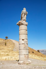 Karakus Tumulus (Monument Grave). The tumulus construction is a memorial grave of Commagene Royal Family. (I.Century B.C.)