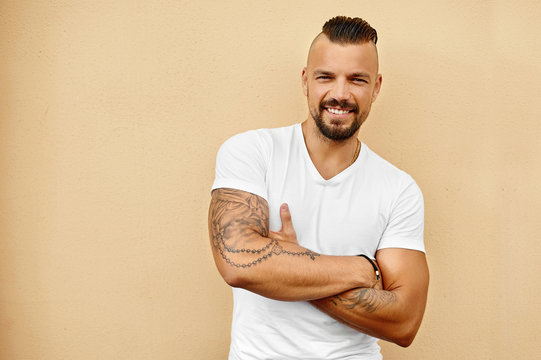 Portrait of handsome man