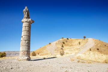 Karakus Tumulus (Monument Grave). The tumulus construction is a memorial grave of Commagene Royal Family. (I.Century B.C.)