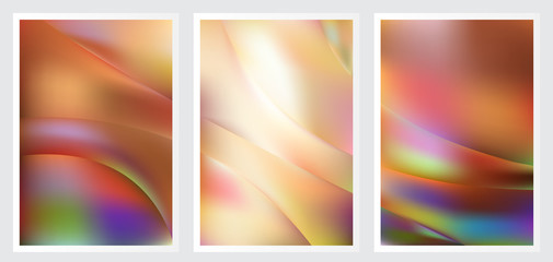 Set of abstract creative vector background design