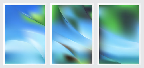 Naklejka premium Set of abstract creative vector background design
