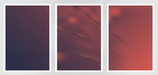 Fototapeta premium Set of abstract creative vector background design