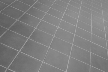 Tile brick floor texture for background, black and white