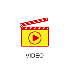 Video icon. Video symbol design. Stock - Vector illustration can be used for web.