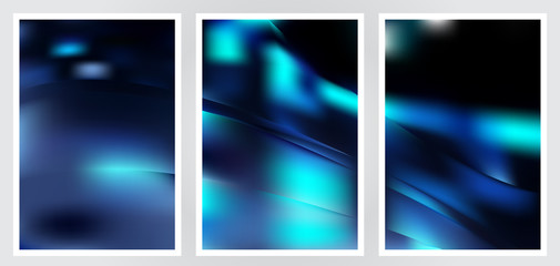 Fototapeta premium Set of abstract creative vector background design