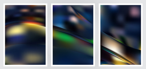 Fototapeta premium Set of abstract creative vector background design