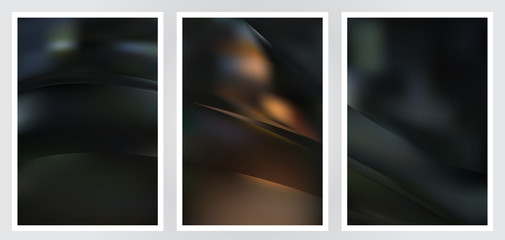 Fototapeta premium Set of abstract creative vector background design