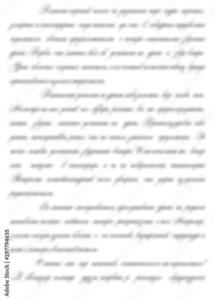 Poster blurred cursive font pattern. defocus calligraphy illegible handwriting template. letter background.