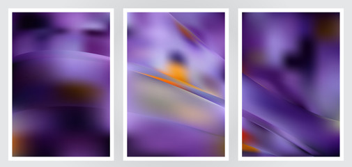 Fototapeta premium Set of abstract creative vector background design