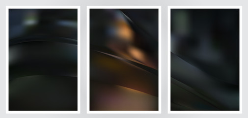 Fototapeta premium Set of abstract creative vector background design