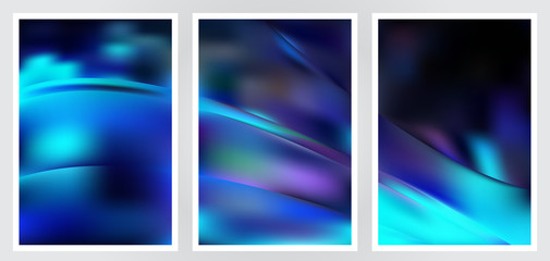 Fototapeta premium Set of abstract creative vector background design