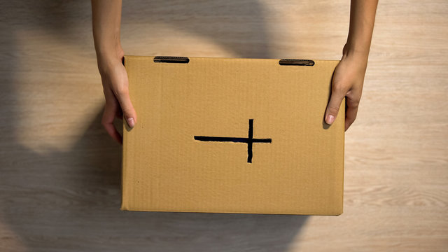 Cardboard Box For Church Donations, Charity For Poor Of World, Offertory