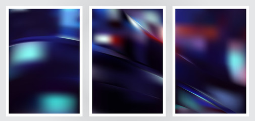 Set of abstract creative vector background design