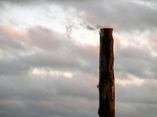 Smoke from a pipe