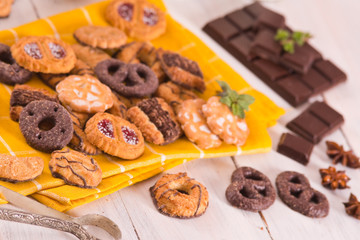 Shortcrust pastry biscuits.
