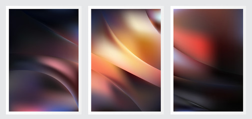 Fototapeta premium Set of abstract creative vector background design
