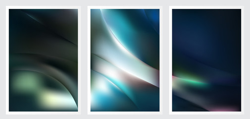 Fototapeta premium Set of abstract creative vector background design